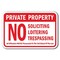 Signmission Safety Sign, 12 in Height, Aluminum, Private Prop - Extent L A-1218 Private Prop - Extent L - alternate 1